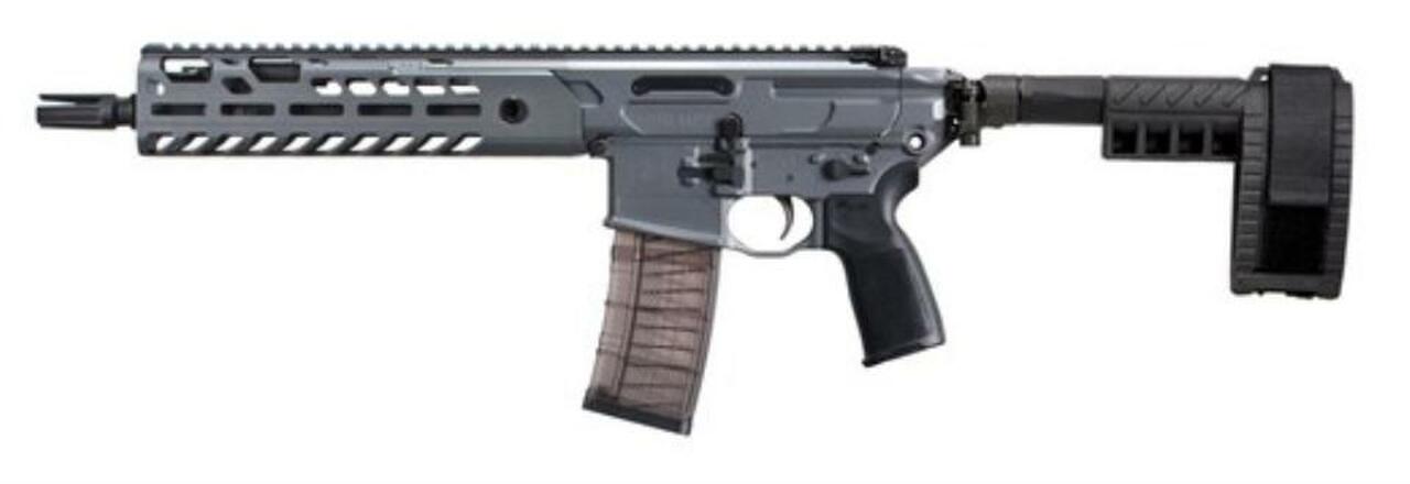 Sig MCX Virtus Pistol .300 AAC Blackout 9" Barrel M-LOK Folding Stabilizing Brace Gray 30rd Mag