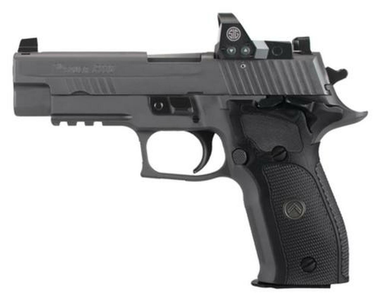 Sig P226 Full Size Legion RX Red Dot9mm, 4.4", Black G10 Grip, Gray PVD 10rd Mag