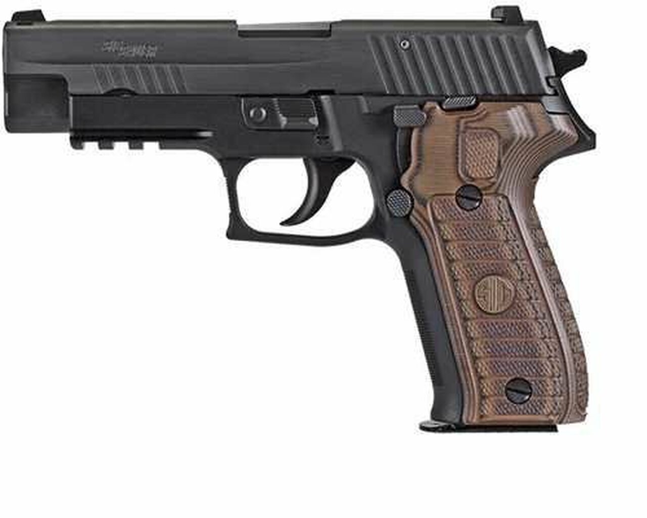Sig P226, 9mm, 4.4" Barrel, 10rd, Brown G10 Grips, Black