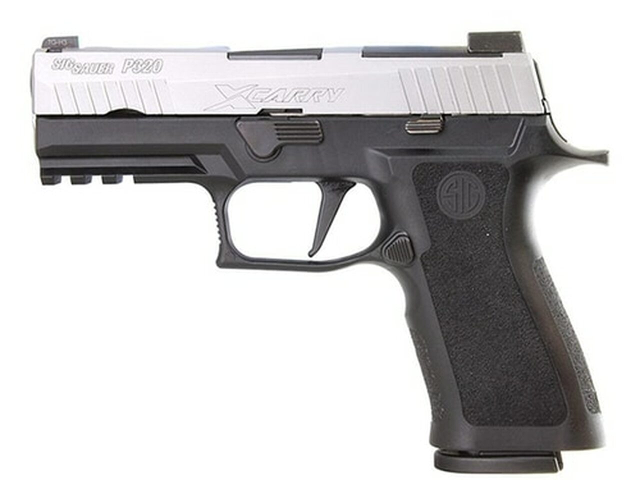 SIG P320 X-Series, 9mm, 3.9" Barrel X-Ray3 Night Sights, Stainless/Black, Enhanced Serrations, 17rd Mag