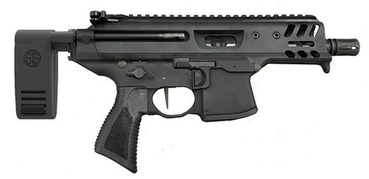 Sig MPX Copperhead K 9mm, 4.5" Barrel, M-LOK, Telescoping Rapid Deploy Brace, Black, 15rd