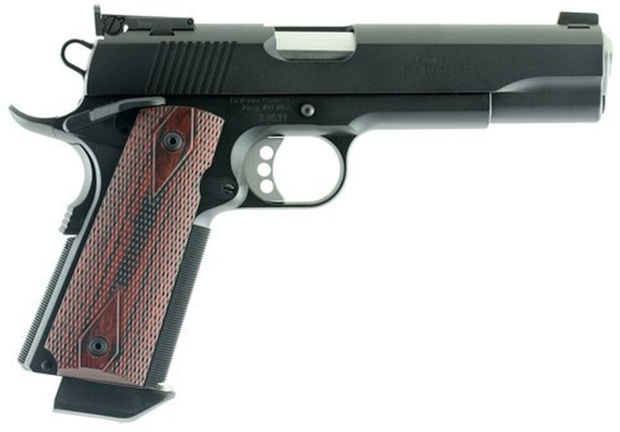 Ed Brown Executive Target Gen 4, 45 ACP, 5", 7rd, Laminate Grips, Black, CA Compliant