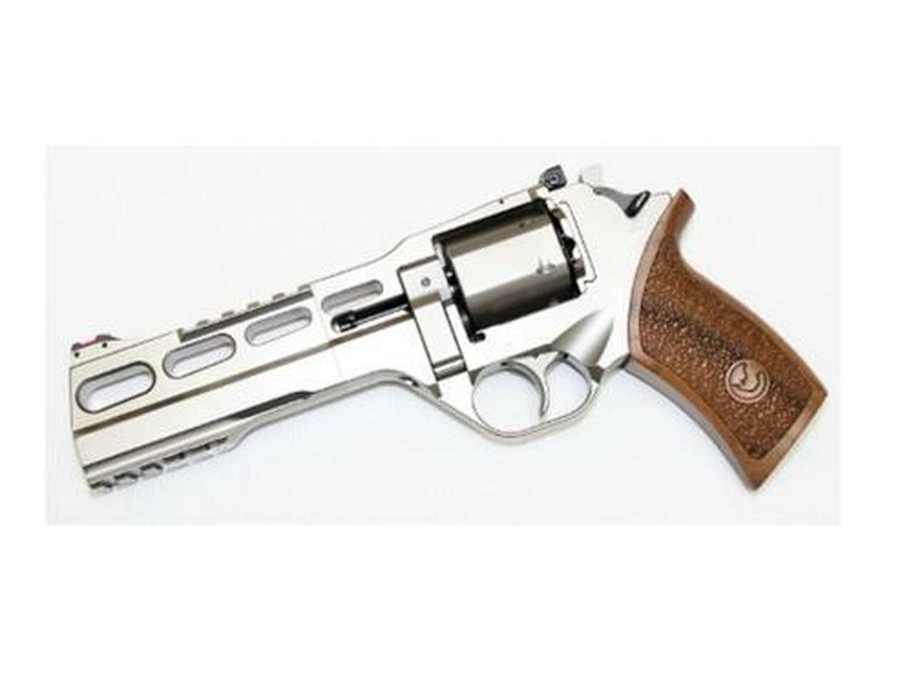 Chiappa Rhino 60DS, .40 S&amp;W, 6", Chrome Finish, Adjustable Sights
