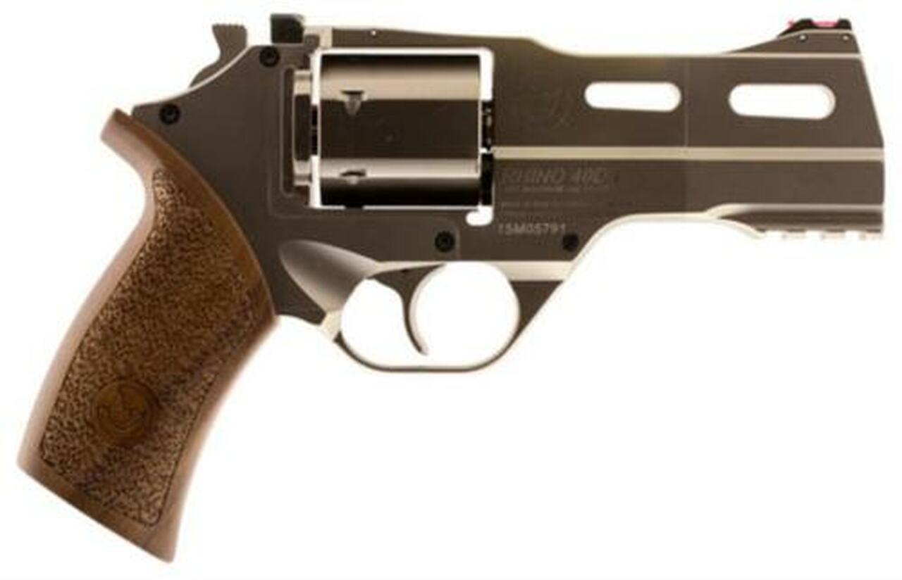 Chiappa Rhino 40DS SAR, .357 Magnum, 4", 6rd, Walnut Grip, Stainless Steel