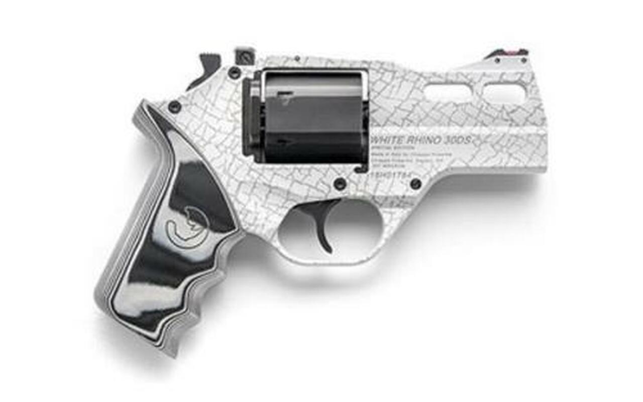 Chiappa White Rhino 30DS, .357 Mag, 4", Cerakote &amp; Skin Laser FinishChiappa Firearms Rhino 30ds 357mag 4 Chrome As