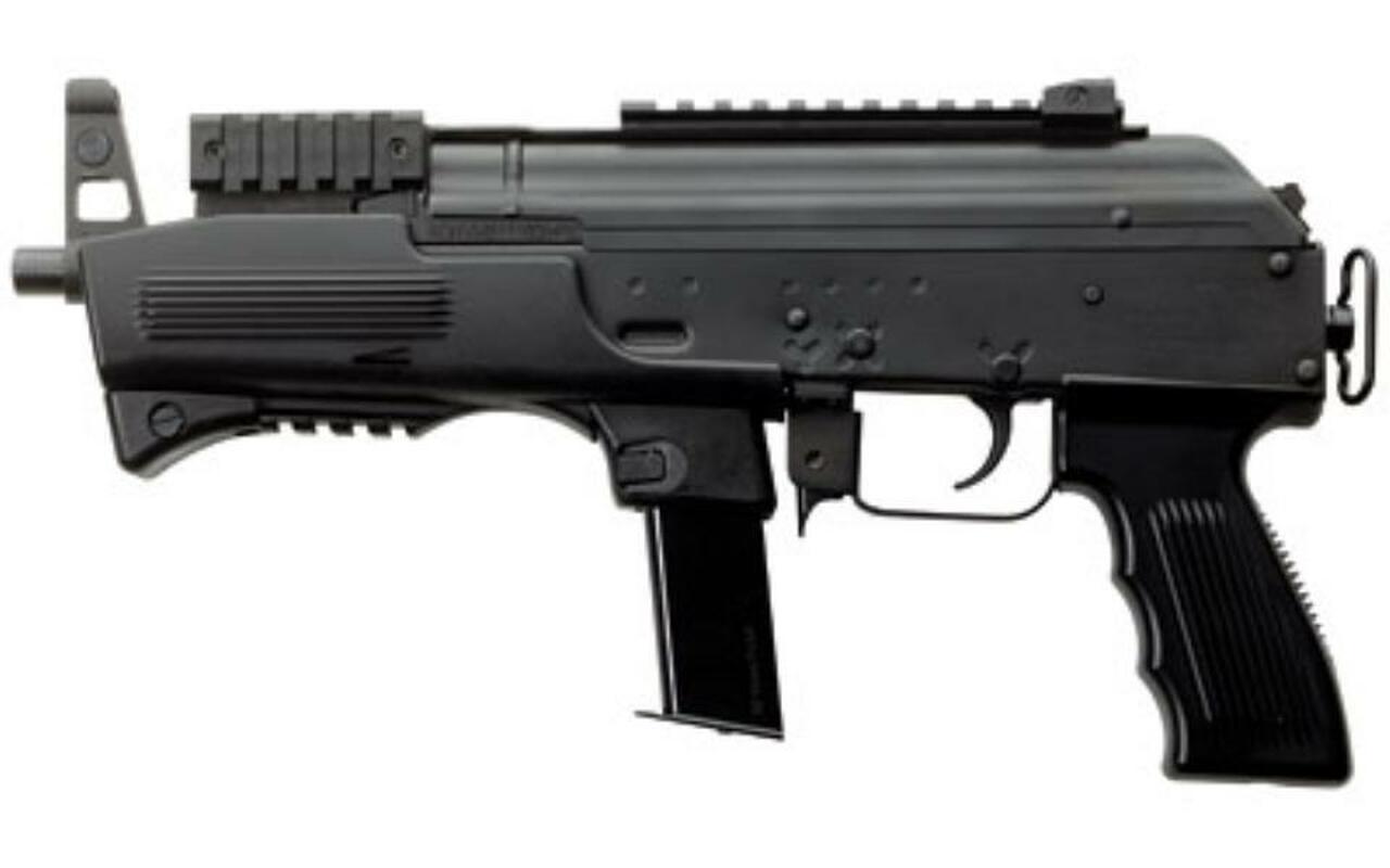 Charles Daly AK9 Pistol 9MM, 6.3" Barrel, Steel Frame, Matte Black, 10rd Mag