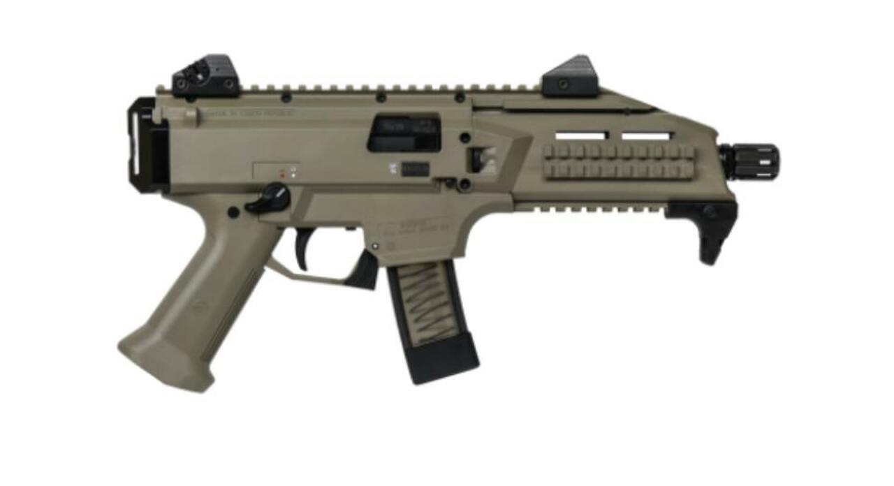 CZ Scorpion Evo 3 S1 Pistol, Flat Dark Earth, 9mm, 1/2x28 Threads,, , 10 rd