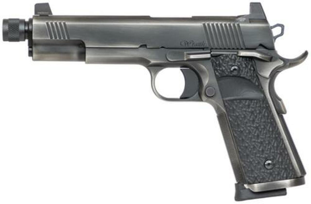 Dan Wesson Wraith 10MM, 5.75" Threaded Barrel, Distressed Finish, G10 Grips, 8rd, Suppressor Height Night Sights