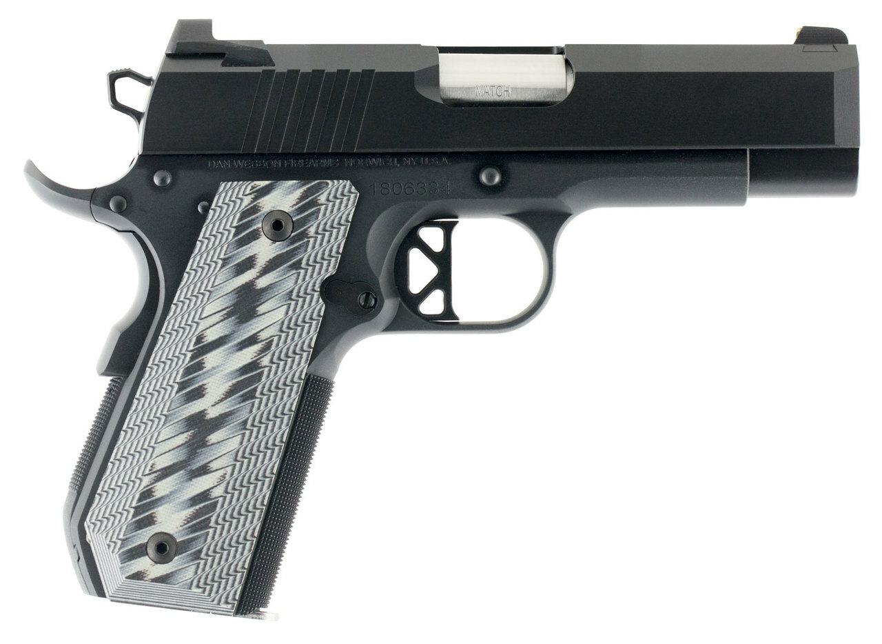 Dan Wesson Enhanced Commander ECP 9mm 4" Barrel Bobtail G10 Grip Duty Finish 9rd Mag