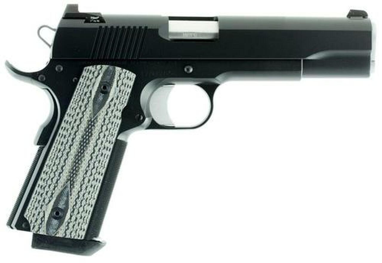 Dan Wesson Valor 10mm, 5" Barrel, Black G10 Grips, 8rd, Stainless Steel