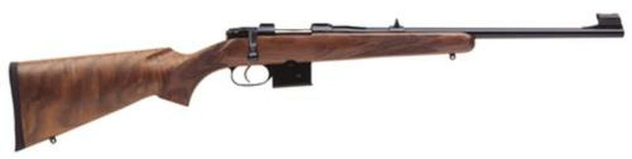 CZ, 527 Carbine, 223 Rem, 18.5" Barrel, 1:9 Twist Rate, Blue Finish, Walnut Stock, 5 Rounds