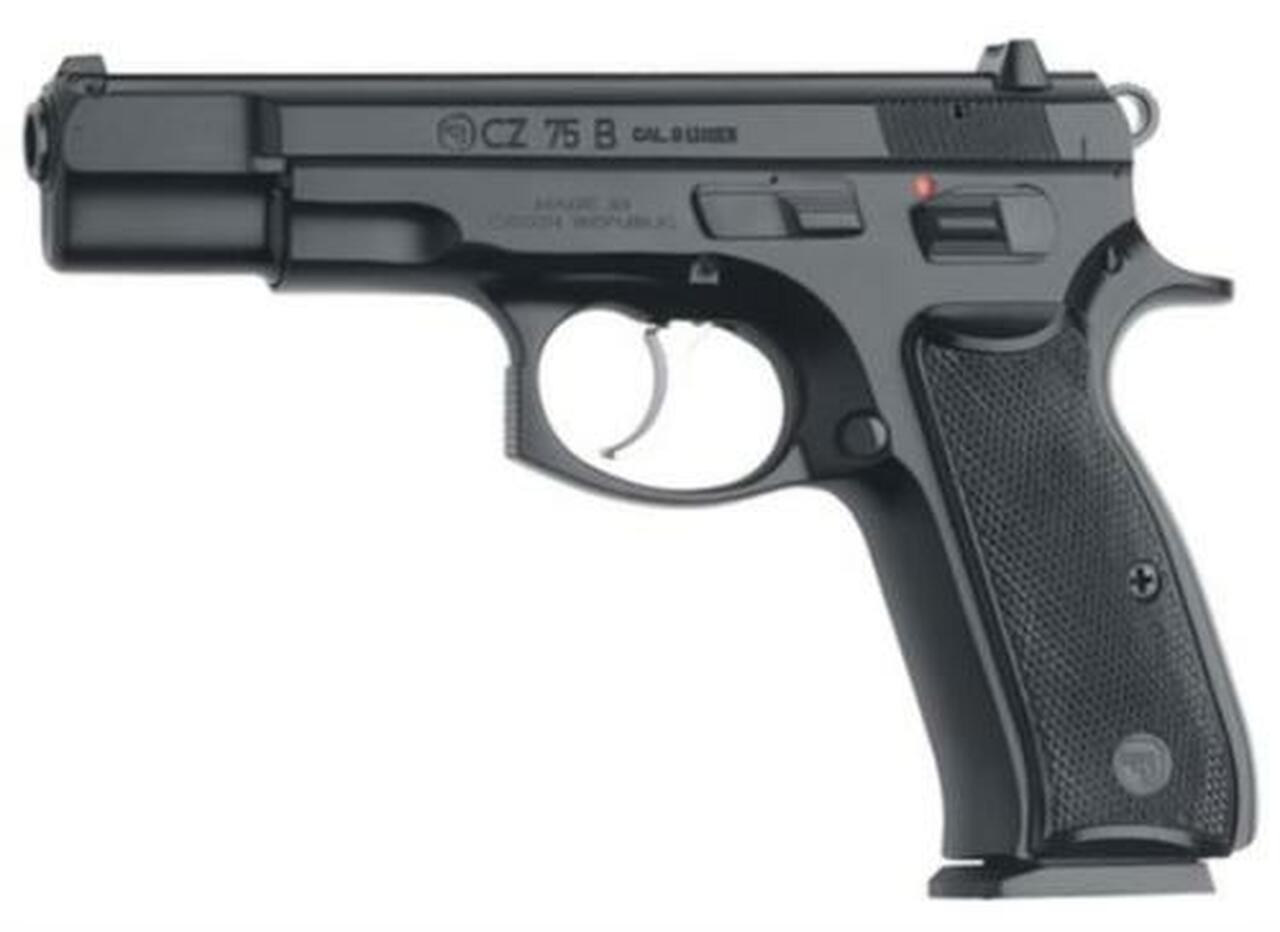 CZ 75-B Single/Double 9mm 4.6" 16rd Black Synthetic Grip Black