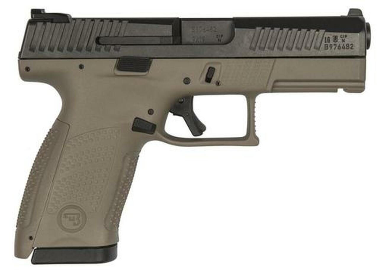 CZ P-10 Compact .40 S&amp;W, 4", Flat Dark Earth Frame, 12 rds