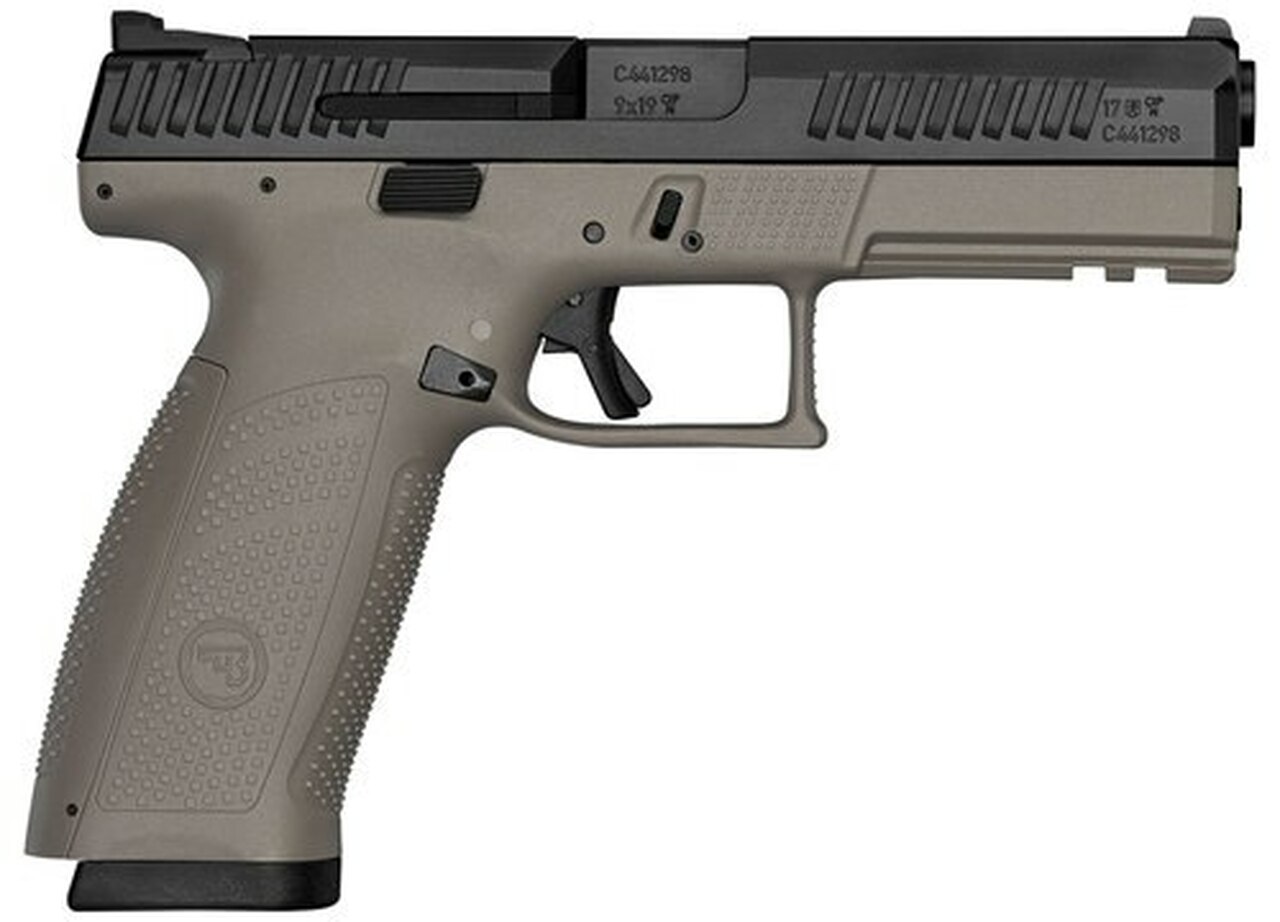 CZ P-10, 9mm, 4.5" Barrel, 19rd, Night Sights, Flat Dark Earth