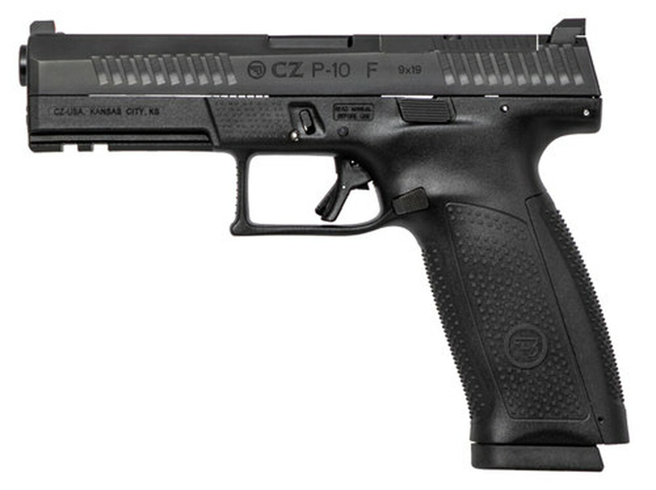CZ P-10 Full Size 9mm, 4.5" Barrel, 19rd, Optics Ready, Black