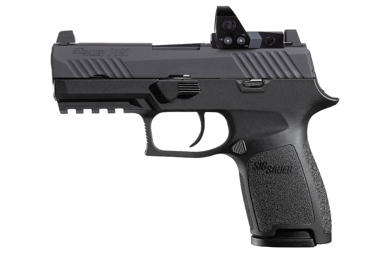 P320 RXP Compact 9mm Striker-Fired Pistol with ROMEO1 Pro Red Dot Optic