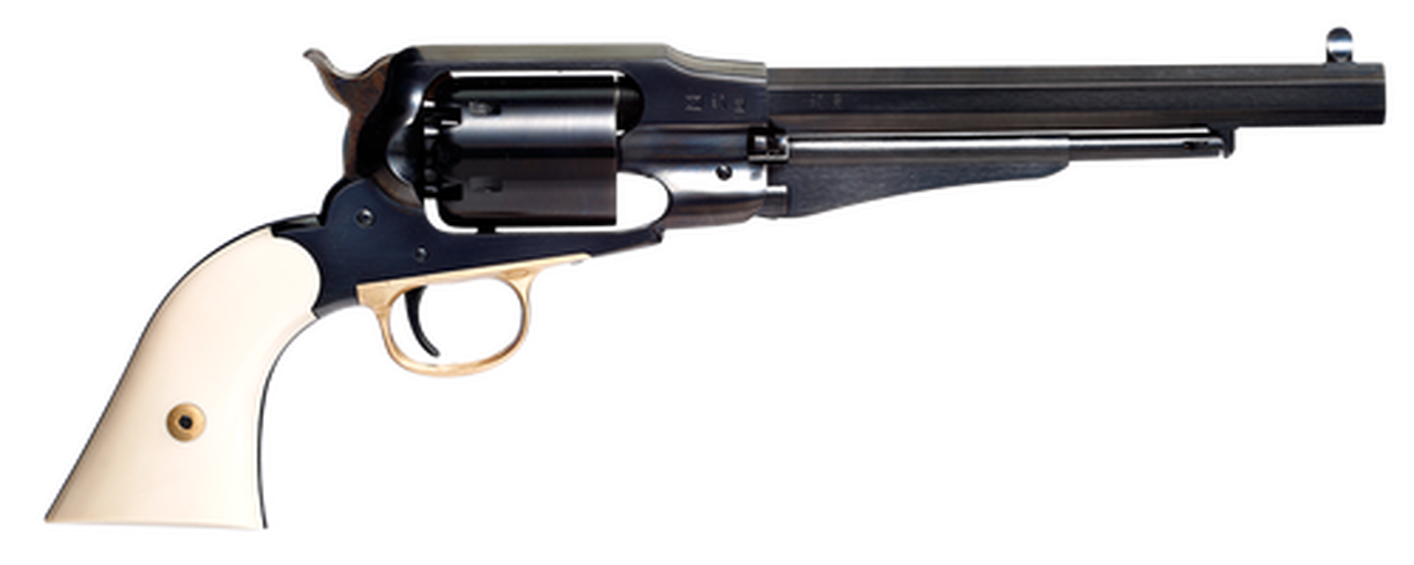 Taylors Sodbuster, 44-40 Win, 8", 6rd, SAO, Ivory Grips, Black