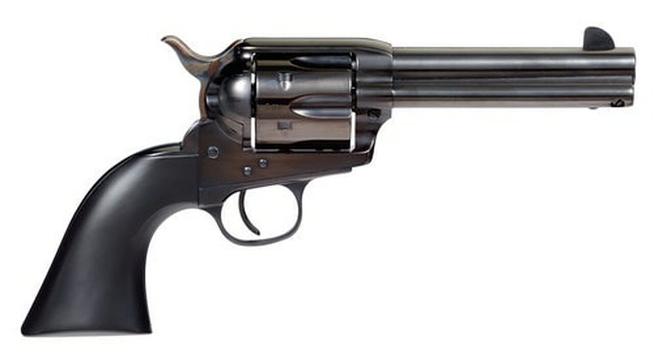 Taylors Devil Anse, .45 Colt, 4.75" Barrel, 6rd, Black Wood Grips, Black