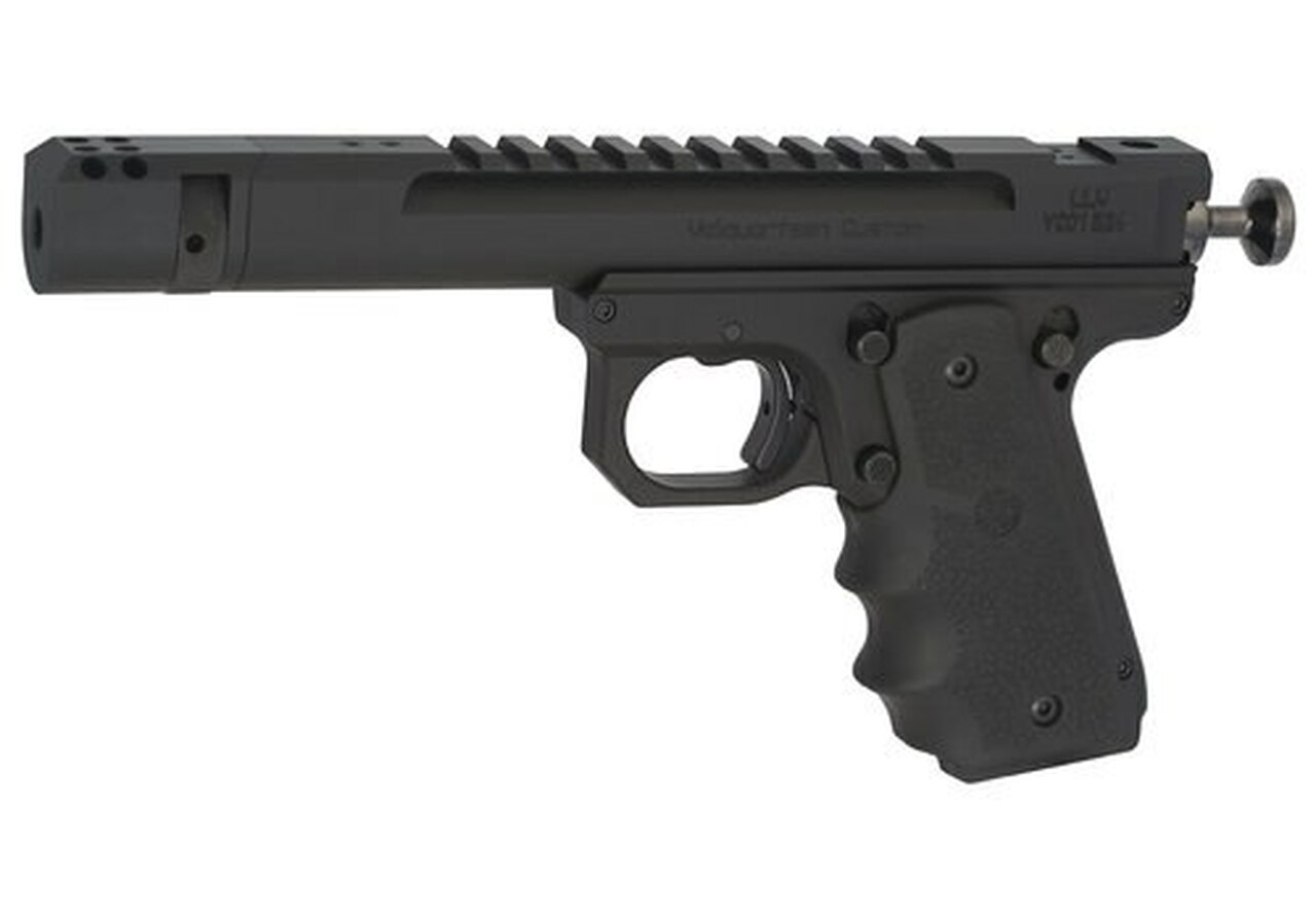 Volquartsen Scorpion Open Model .22 LR, 4.5" Barrel, 1911 Style Frame, Compensator, Hogue Grips, Black