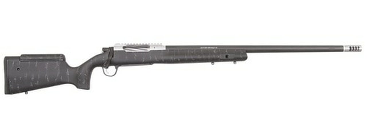 Christensen ELR, 7mm Mag, 26" Barrel, 3rd, Gray Webbing, Stainless