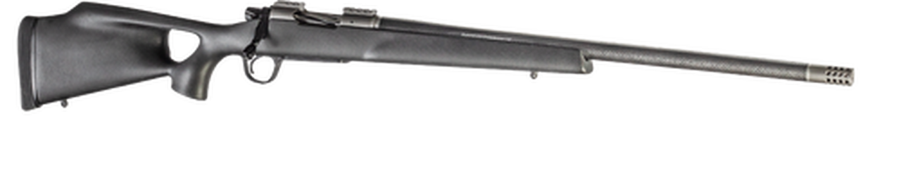 Christensen Summit Ti, 6.5 Creedmoor, 24", 4rd, Natural Carbon Sporter Stock, Black