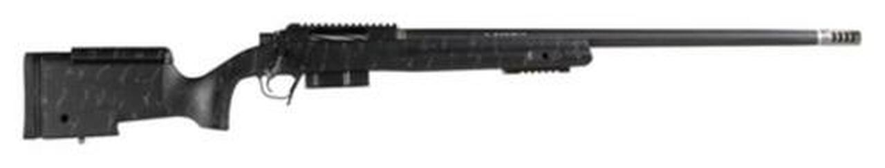 Christensen Summit B.A.Tactical, .338 Lapua Mag, 27" Carbon Wrapped Barrel, Long Range Tactical Stock, Black/Gray Webbing
