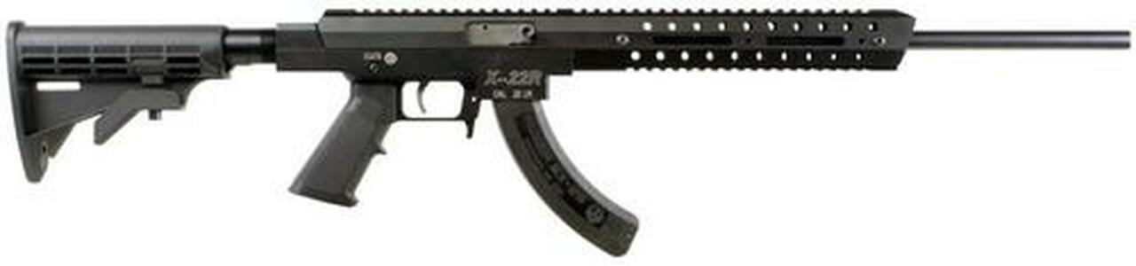 Excel X-Series X-22R, 22LR, 18", 25rd, Collapsible Stock, Black
