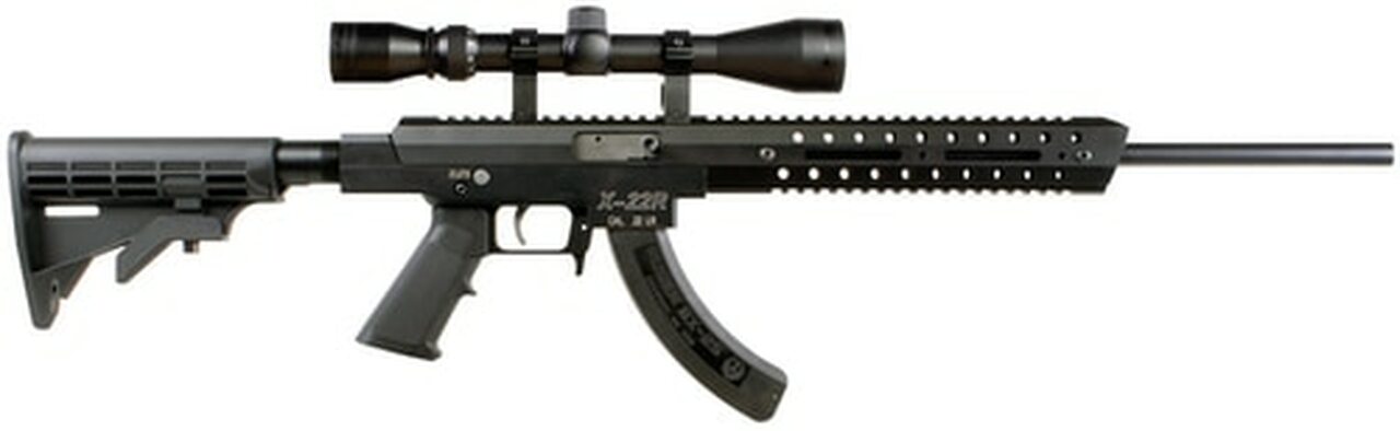 Excel X-Series X-22R, .22 LR, 18" Barrel, 25rd, 3-9x40mm Scope, Black