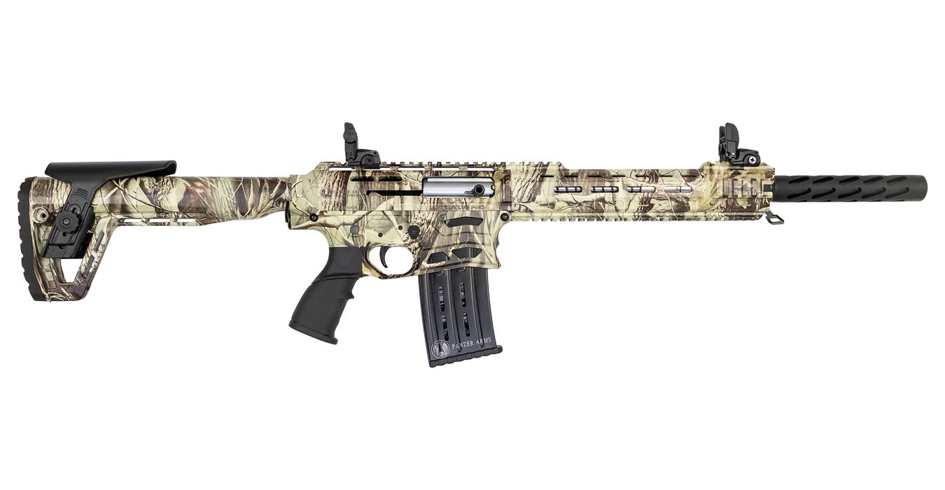 AR Twelve Pro 12 Gauge Semi-Automatic Shotgun with Woodland Camo Finish