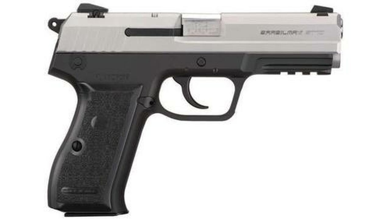 TRS ST10 9mm, 4.4", 15/17rd, Stainless Steel, Adj. Sights
