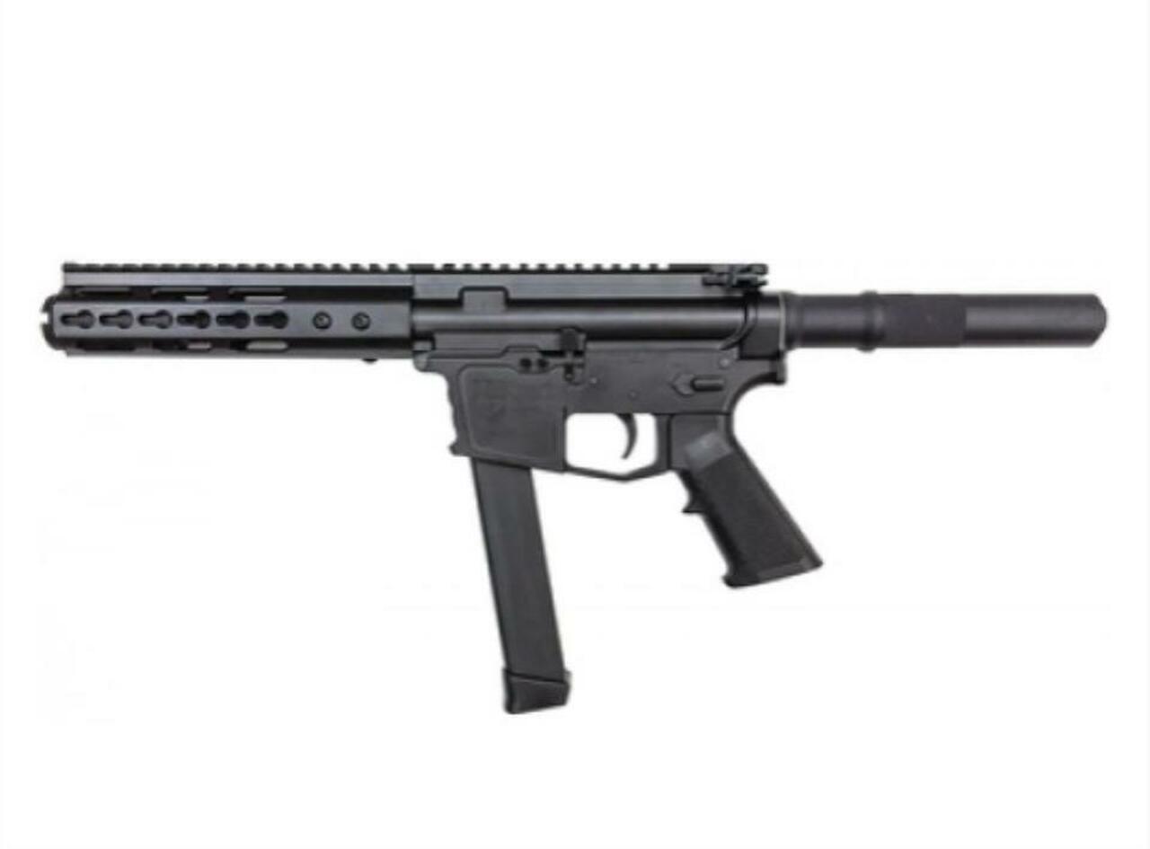 ATI AR-15 Pistol 9MM HGA Billet 5.5" Barrel, 7" KM Handguard Flash CAN 31Rd Mag