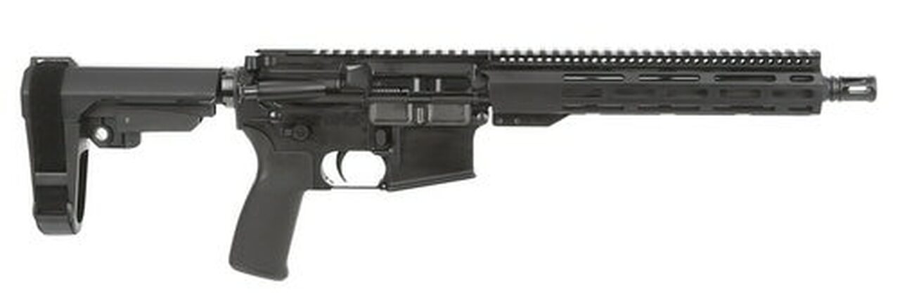 Radical Firearms RF Forged AR Pistol223REM/556NATO, 10.5" Barrel, 1:7 Twist, A2 Flash Hider, Aluminum Receivers, Anodized Finish, Black Color, 10" M-Lok Handguard, SB Tactical SBA3 Pistol Stabilizing Brace, 30Rd, 1 Magazine