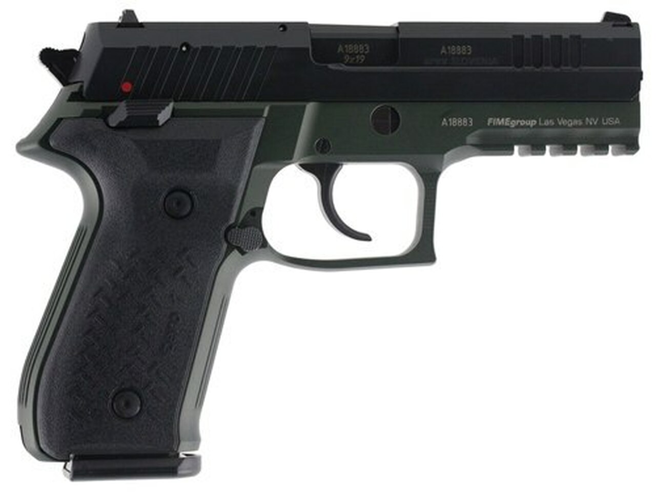 Arex Rex Zero 1 Standard Single/Double 9mm, 4.3" Barrel, OD Green, 17rd