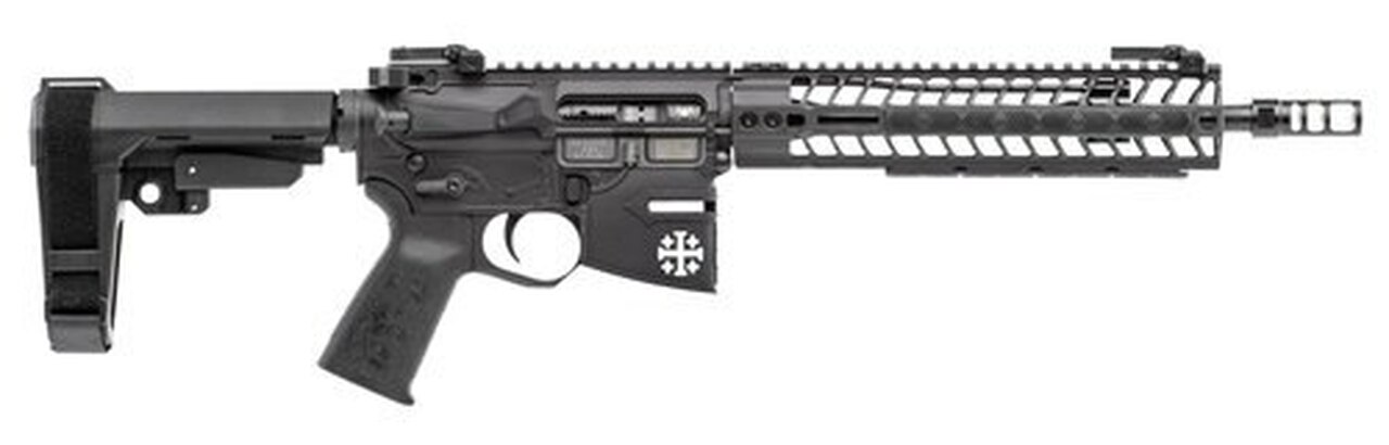 Spikes Rare Breed Crusader,AR-15 Pistol 5.56/.223, 11.5", No Magazine, Black