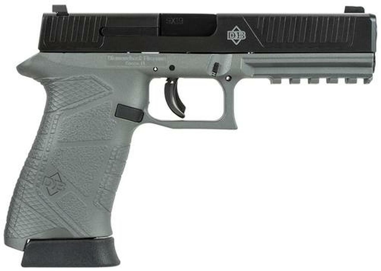 Diamondback Full Size DAO 9mm 4.75" Barrel, Gray Frame/Black Slide, 15rd