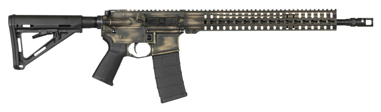 CMMG RKM14 AR-15 556/223 Battle Worn Cerakote Finish 16" Barrel 30rd Mag