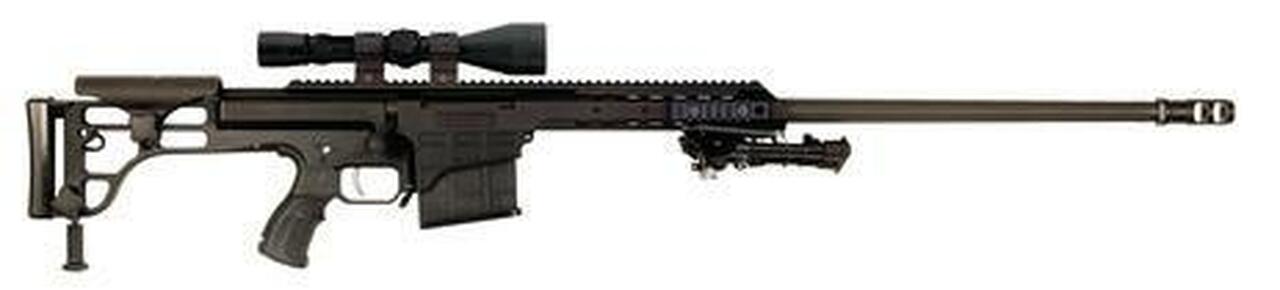 BARRETT M98B .338 27" Fluted Barrel With Leupold Mark 4 LR/T Riflescope 4.5-14x50mm, Mounted