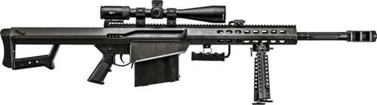 Barrett 82A1 50BMG, 20" Barrel, Black, Synthetic Stock, 10Rd, 1 Magazine, Bi-pod, Vortex Viper PST 5-25x50 FFP With EBR-7C Reticle, Barrett Zero Gap Rings
