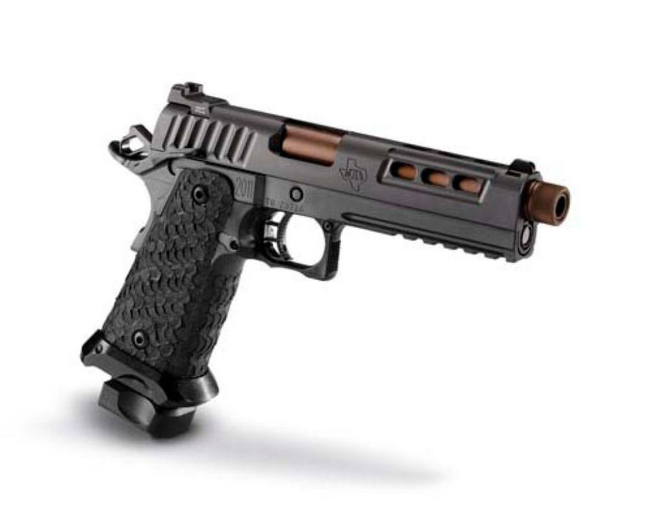 STI DVC Tactical 45 ACP, DLC, 5.0" Bull Barrel, Threaded 2 X 10 RD. MAG