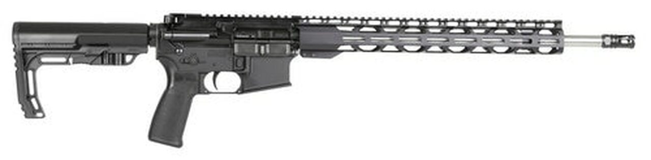 Radical Firearms Forged MHR 223 Wylde, 18" Barrel, Mission First Tactical Minimalist Stock, Black/Stainless Barrel, 30rd