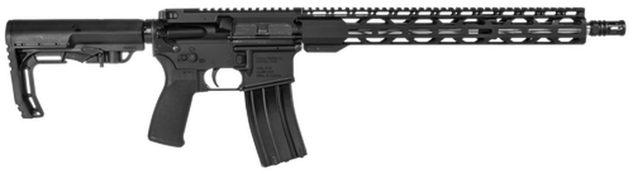 Radical Firearms Forged Mil-Spec Rifle AR, 223 Wylde, 16" Barrel, 1:8 Twist, HBAR Contour, Black, B5 Bravo Stock, B5 Type 23 Pistol Grip, A2 Flash Hider, 30Rd, 1 Magazine, 15" RPR M-Lok Handguard