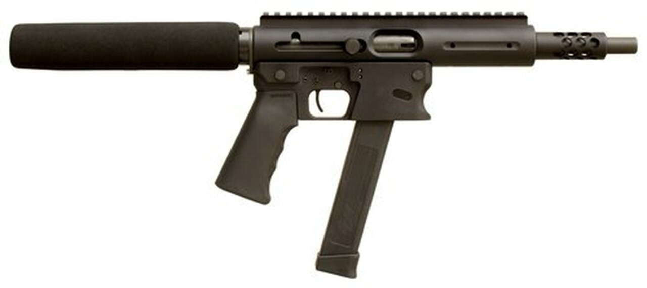 TNW Aero Survival 9mm, 8" Barrel, 33rd, Buffer Tube, Black