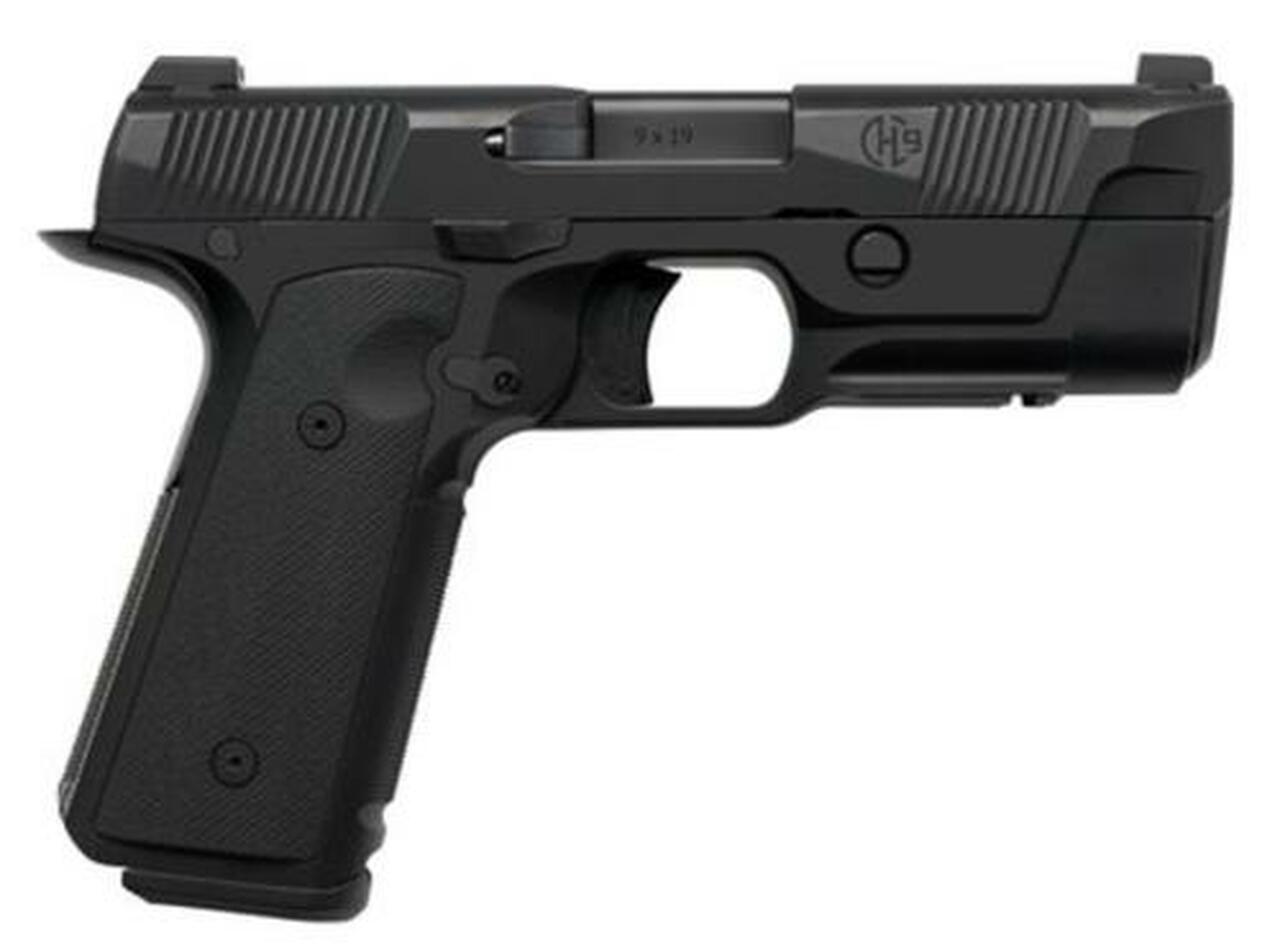 Hudson 1911 H9 Single 9mm 4.28" Barrel, Black Interchangeable Backstrap Grip Black, 15rd