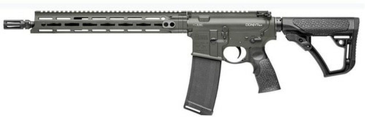 Daniel Defense DDM4 V7 SLW *CA Compliant* 223/5.56mm, 14.5" Barrel, Deep Woods Green Creakote, 6-Position Stock, 10rd