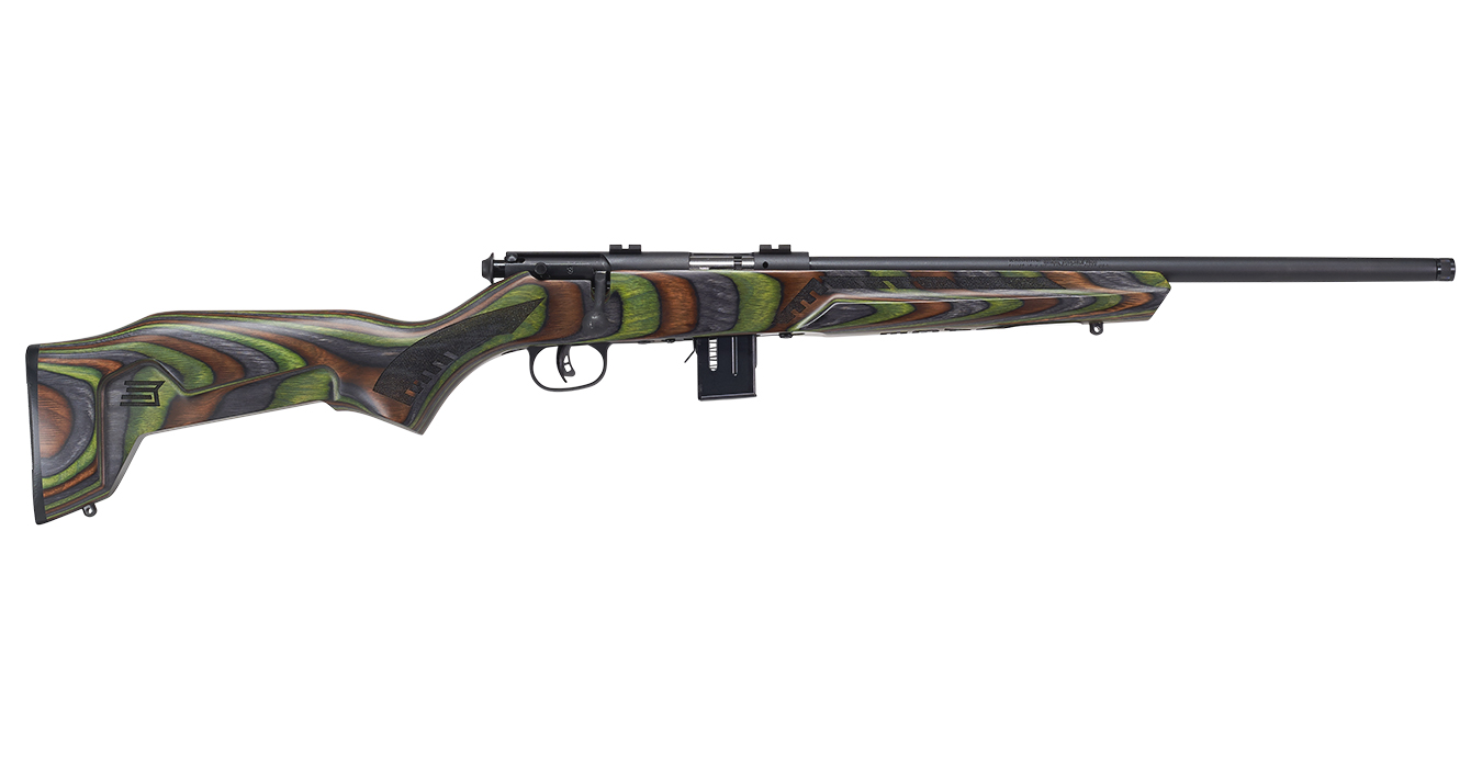 Model 93 Minimalist 22 WMR Bolt-Action Rifle with Green Laminate Stock
