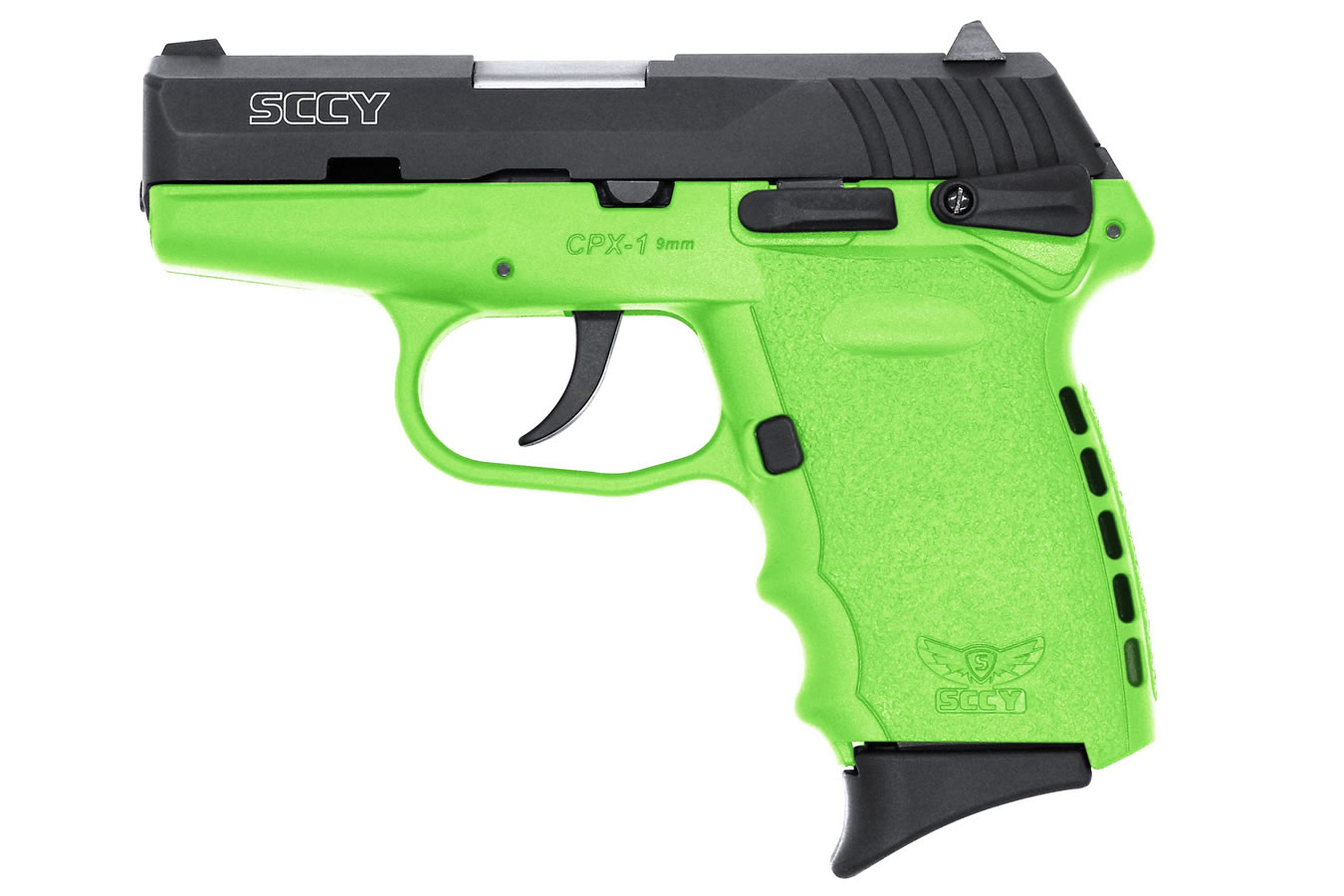 CPX-1 9mm Pistol with Lime Green Frame