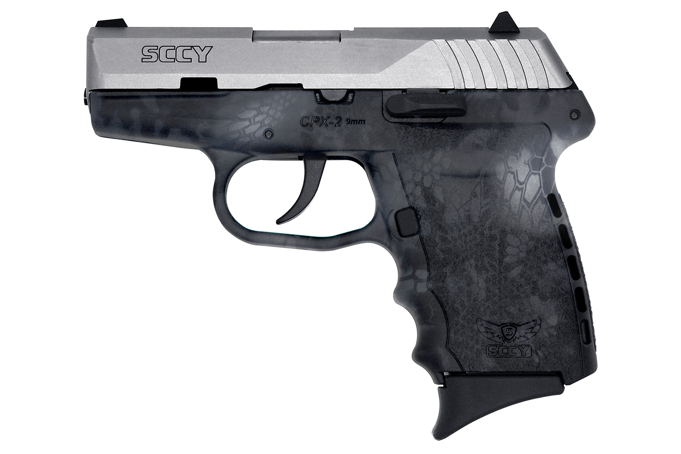 CPX-2 9mm Pistol with Kryptek Typhon Frame and Satin Stainless Slide