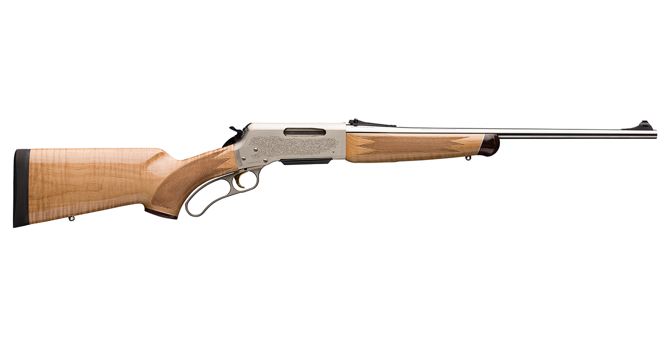 BLR White Gold Medallion 30-06 Lever Action Rifle with Maple Stock