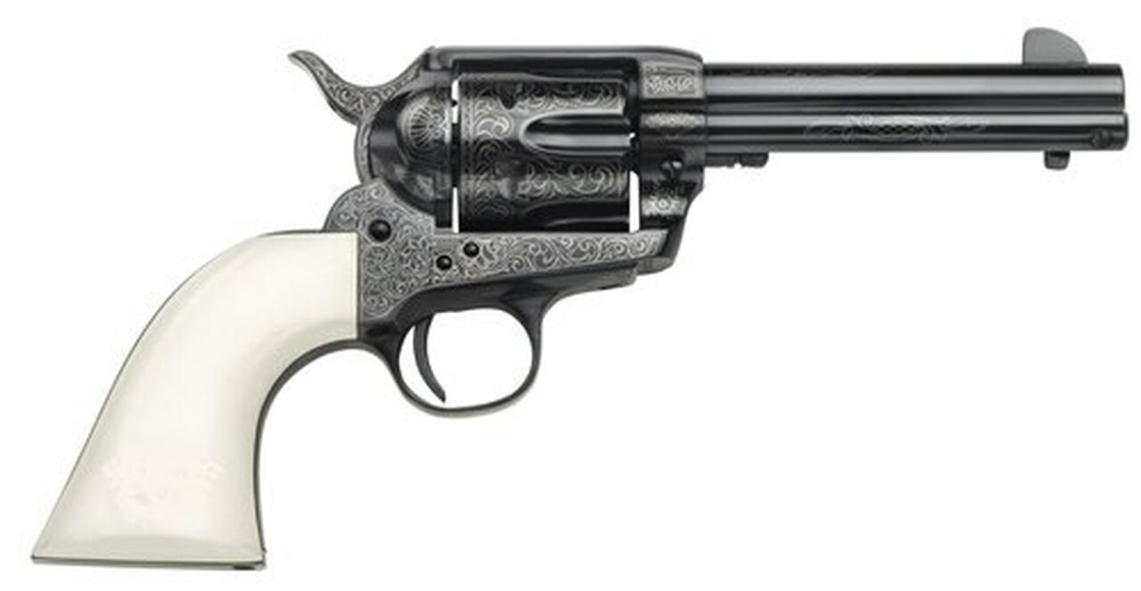 Taylors Outlaw Legacy Blue Engraved 357 Mag, 4.75" Barrel