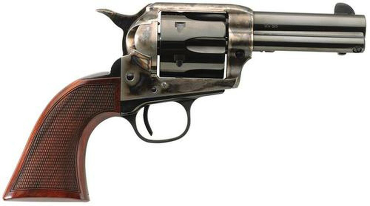 Taylor's 1873 Runnin Iron Deluxe 45 LC 3.5" 6rd Walnut CH Frame Blued